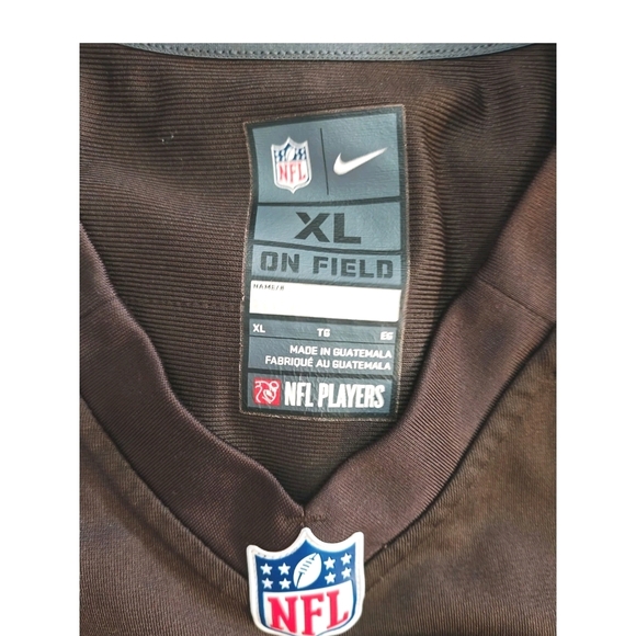 NFL Nike Brown On-Field Jersey NWOT - Picture 3 of 3